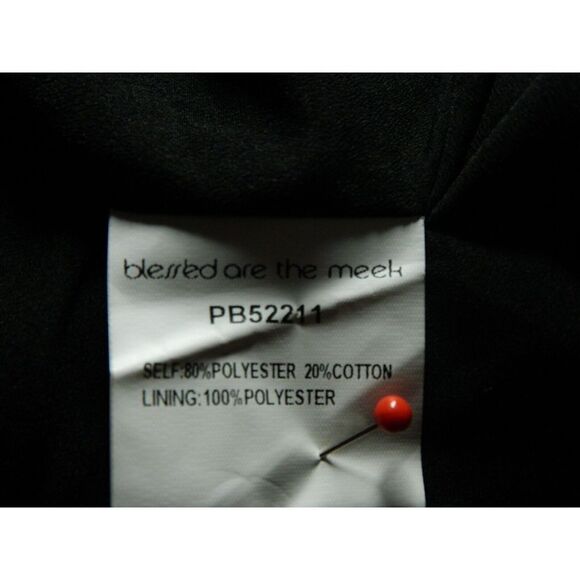 Blessed Are The Meek Blazer Dress Size 6 BLACK Double Breasted Sleeveless - Picture 15 of 16